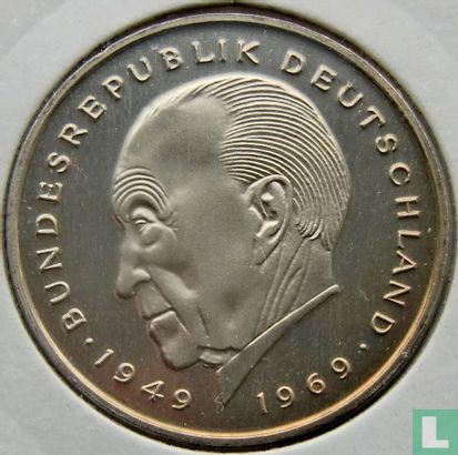 Deutschland 2 Mark 1984 (F - Konrad Adenauer) - Bild 2