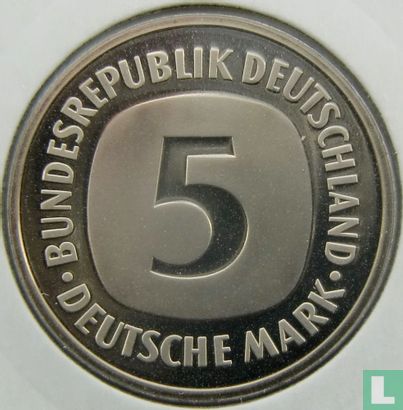 Allemagne 5 mark 1985 (G) - Image 2