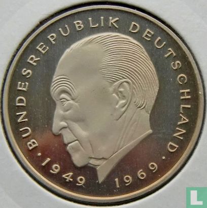Allemagne 2 mark 1984 (G - Konrad Adenauer) - Image 2