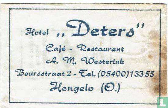 Hotel "Deters"   - Afbeelding 1