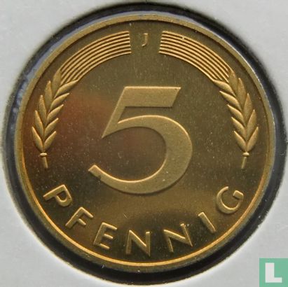 Germany 5 pfennig 1984 (J) - Image 2