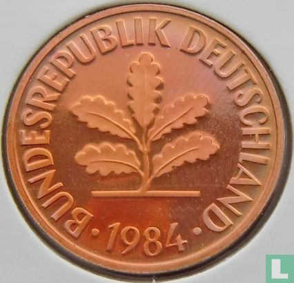 Duitsland 2 pfennig 1984 (G) - Afbeelding 1