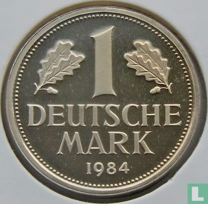 Germany 1 mark 1984 (G) - Image 1