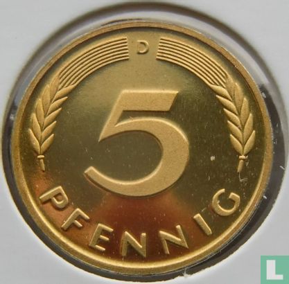 Germany 5 pfennig 1984 (D) - Image 2