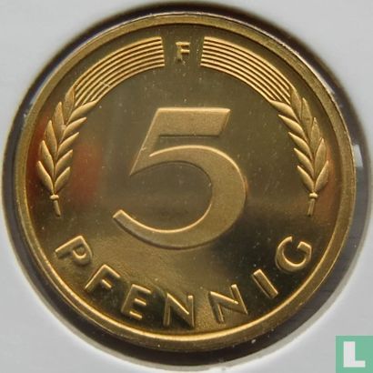Germany 5 pfennig 1984 (F) - Image 2
