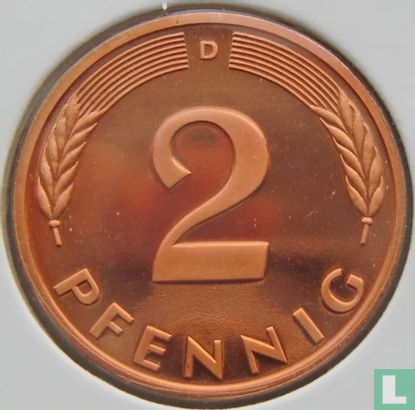 Deutschland 2 Pfennig 1984 D - Bild 2