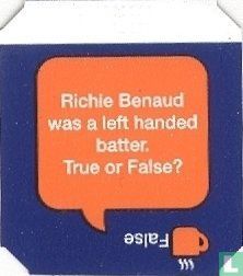Richie Bernaud was a left handed batter. True or Flase? - False - Image 1