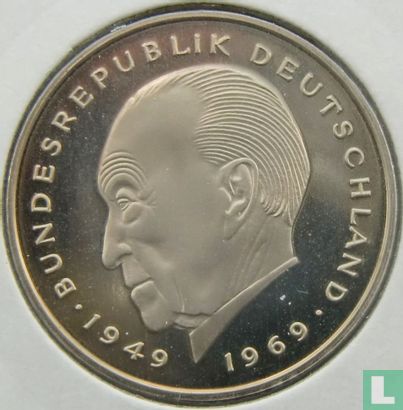 Duitsland 2 mark 1985 (G - Konrad Adenauer) - Afbeelding 2