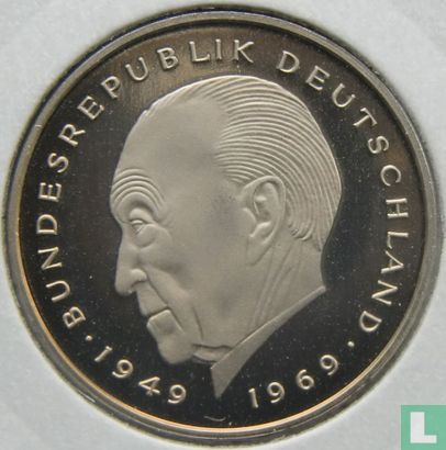 Germany 2 mark 1985 (J - Konrad Adenauer) - Image 2