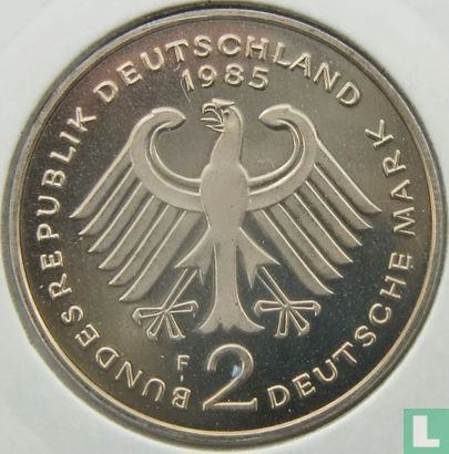 Germany 2 mark 1985 (F - Konrad Adenauer) - Image 1