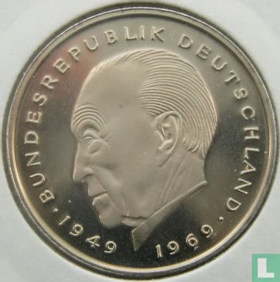 Duitsland 2 mark 1985 (F - Konrad Adenauer) - Afbeelding 2