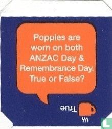 Poppies are worn on both ANZAC Day & Remembrance Day. True or False? - True - Image 1