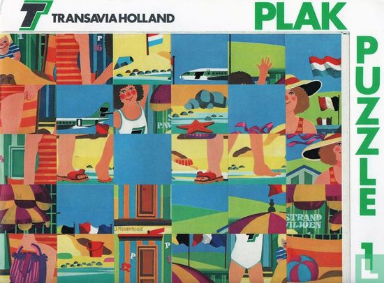 Transavia - Plak puzzle 1 (01) - Afbeelding 1