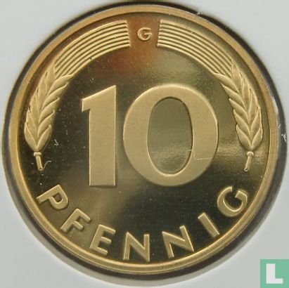 Allemagne 10 pfennig 1985 (G) - Image 2