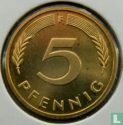Germany 5 pfennig 1985 (F) - Image 2