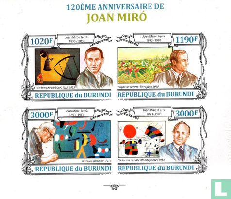 120th birthday of Joan Miró