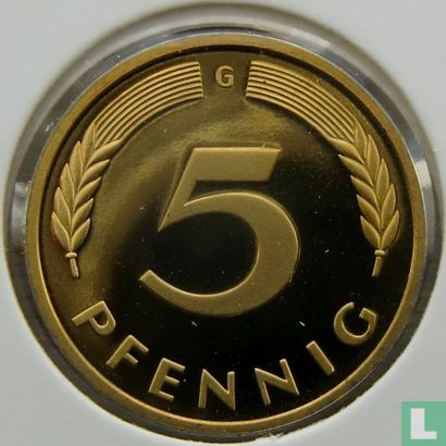 Germany 5 pfennig 1985 (G) - Image 2