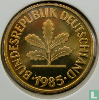 Germany 5 pfennig 1985 (D) - Image 1