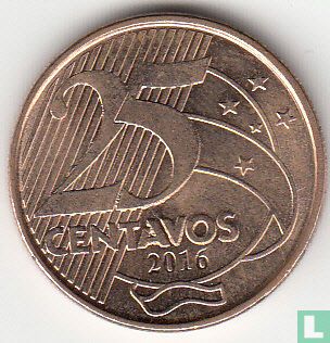 Brazilië 25 centavos 2016 - Afbeelding 1