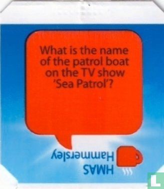 What is the name of the patrol boat on the TV show 'Sea Patrol'? - HMAS Hammersley - Afbeelding 1