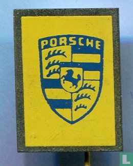 Porsche [blauw op geel] 