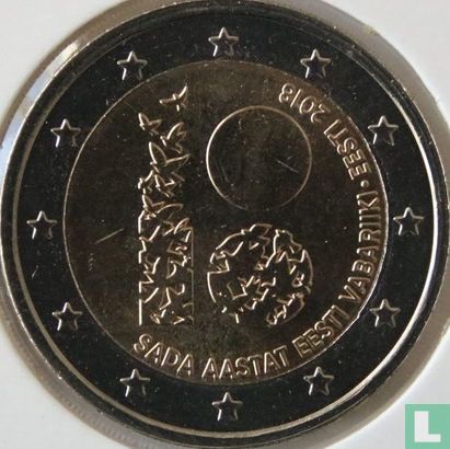 Estland 2 euro 2018 "100 years Republic of Estonia" - Afbeelding 1