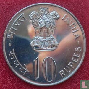 India 10 rupees 1975 "FAO - Women's Year" - Image 2