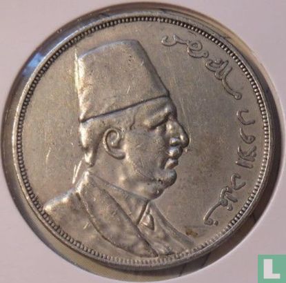 Egypt 20 piastres 1923 (AH1341 - without H - silver) - Image 2