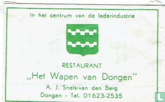 Restaurant "Het Wapen van Dongen"  - Image 1