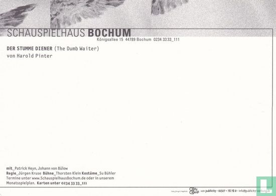 Schauspielhaus Bochum - Der Stumme Diener - Afbeelding 2