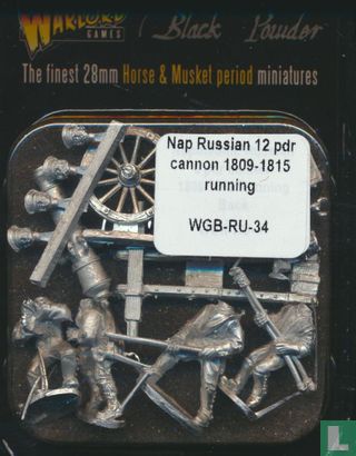 Nap. Russian 12 pdr cannon 1809-1815 running