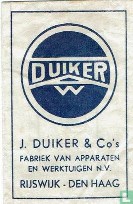 J. Duiker & Co's Fabriek van Apparaten en Werktuigen N.V.  - Afbeelding 1