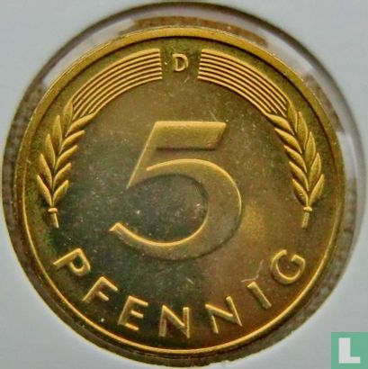 Germany 5 pfennig 2000 (D) - Image 2