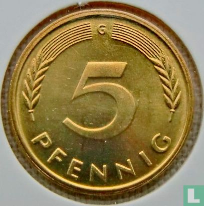 Duitsland 5 pfennig 2000 (G) - Afbeelding 2