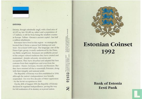 Estonia mint set 1992 - Image 1