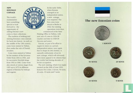 Estonia mint set 1992 - Image 2