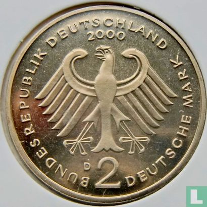 Germany 2 mark 2000 (D - Ludwig Erhard) - Image 1