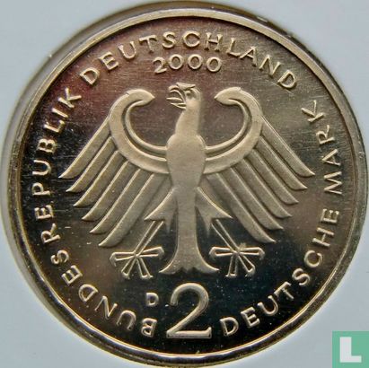 Germany 2 mark 2000 (D - Willy Brandt) - Image 1