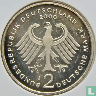Duitsland 2 mark 2000 (J - Ludwig Erhard) - Afbeelding 1