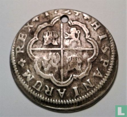 Spanje 2 real 1724 (PHILIPPUS V - S) - Afbeelding 1