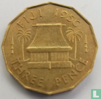 Fidschi 3 Pence 1956 - Bild 1
