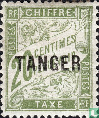 Figure, overprinted Tanger