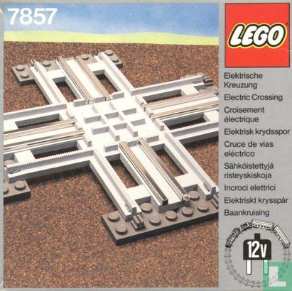 Lego 7857 Crossing, Electric Rails Gray 12v
