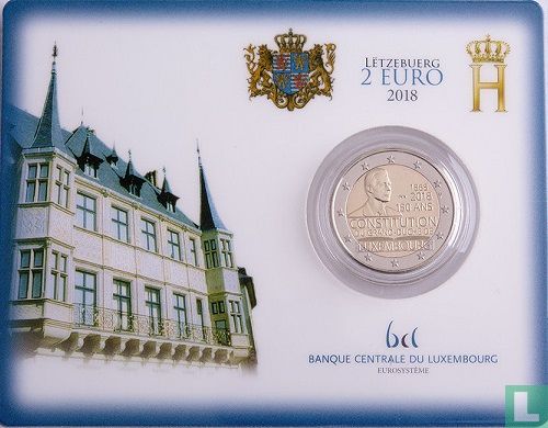 Luxemburg 2 Euro 2018 (Coincard) "150 years of the Luxembourg Constitution" - Bild 1