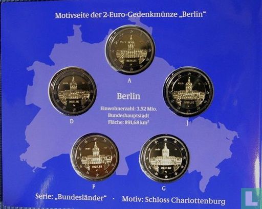Duitsland jaarset 2018 (PROOF) "Berlin" - Afbeelding 2