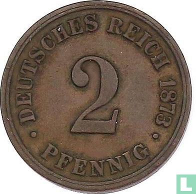 Empire allemand 2 pfennig 1873 (B) - Image 1
