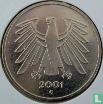 Duitsland 5 mark 2001 (G) - Afbeelding 1