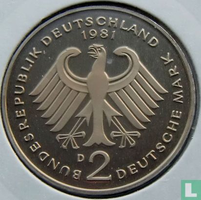 Deutschland 2 Mark 1981 (D - Kurt Schumacher) - Bild 1