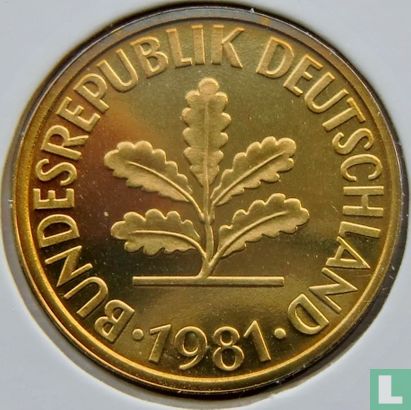 Deutschland 10 Pfennig 1981 (J) - Bild 1
