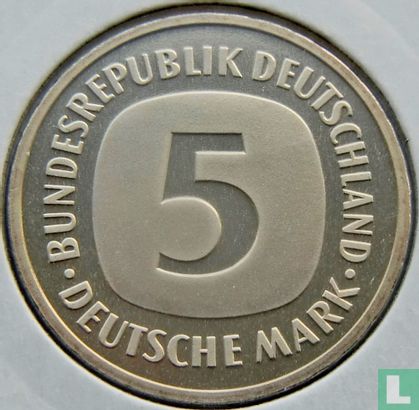 Germany 5 mark 1981 (J) - Image 2